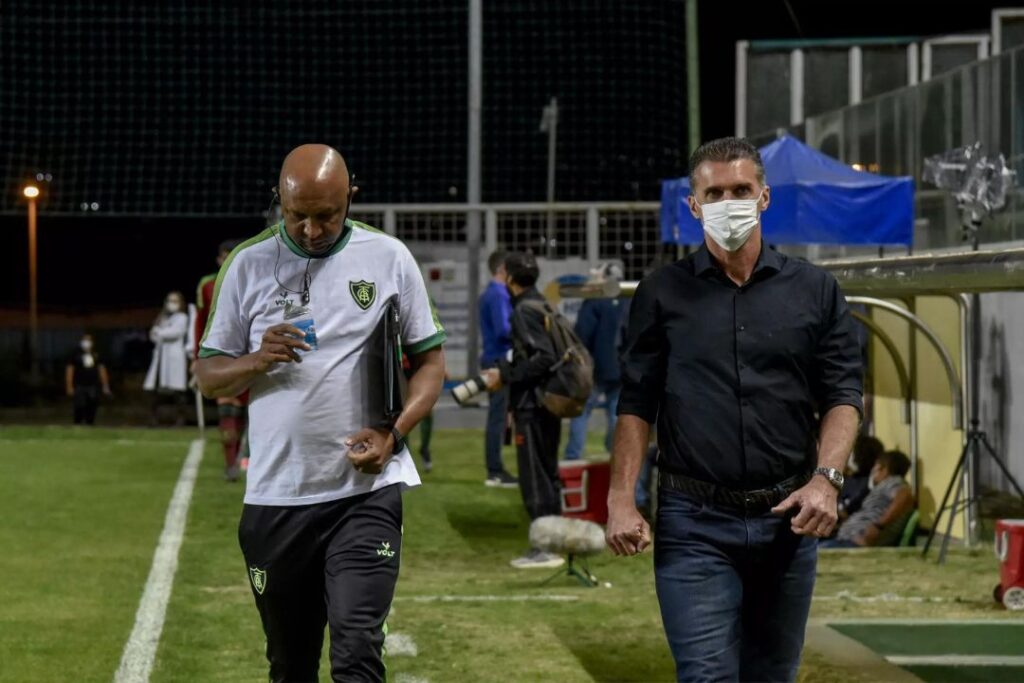 Batatais e Mancini trabalharam juntos no América-MG. | Foto: Mourão Panda/América