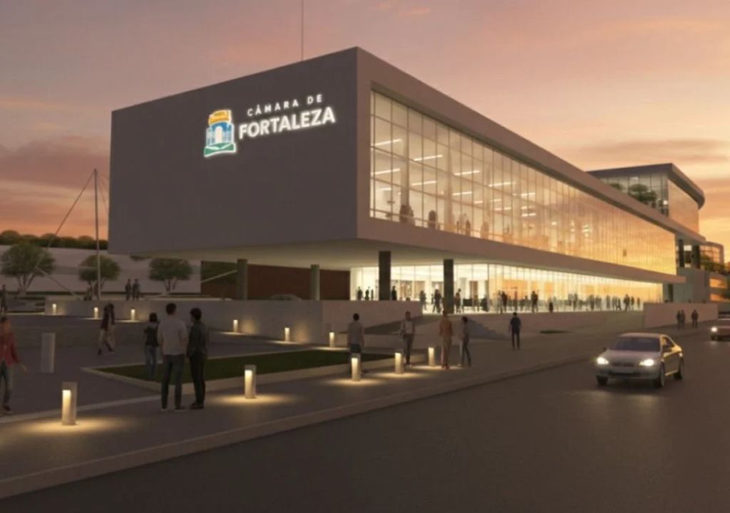 Maquete da nova sede da Câmara Municipal de Fortaleza no local do antigo Mucuripe Club