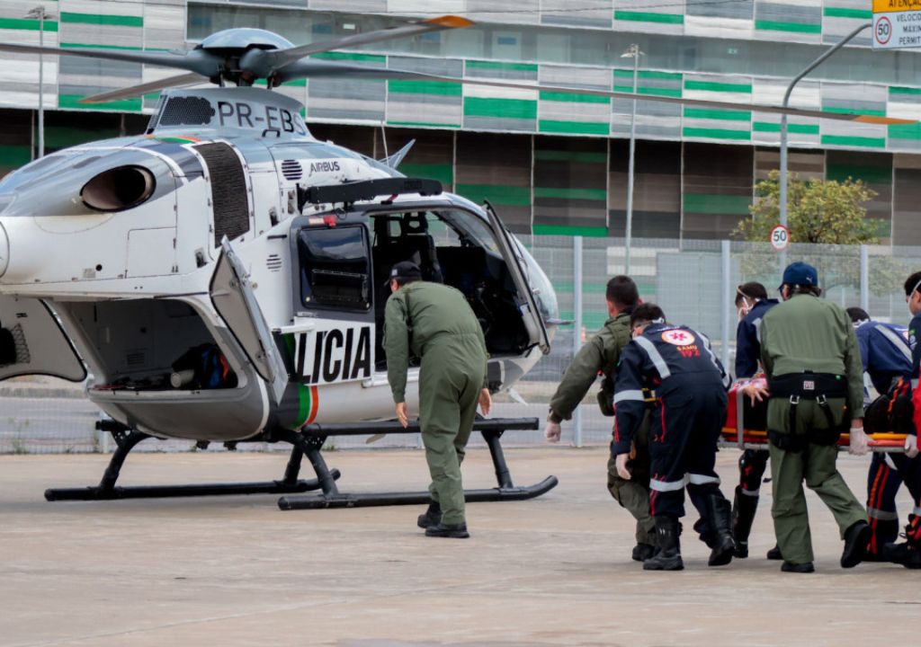 Simulação de atendimento a múltiplas vítimas realizada na Arena Castelão em Fortaleza