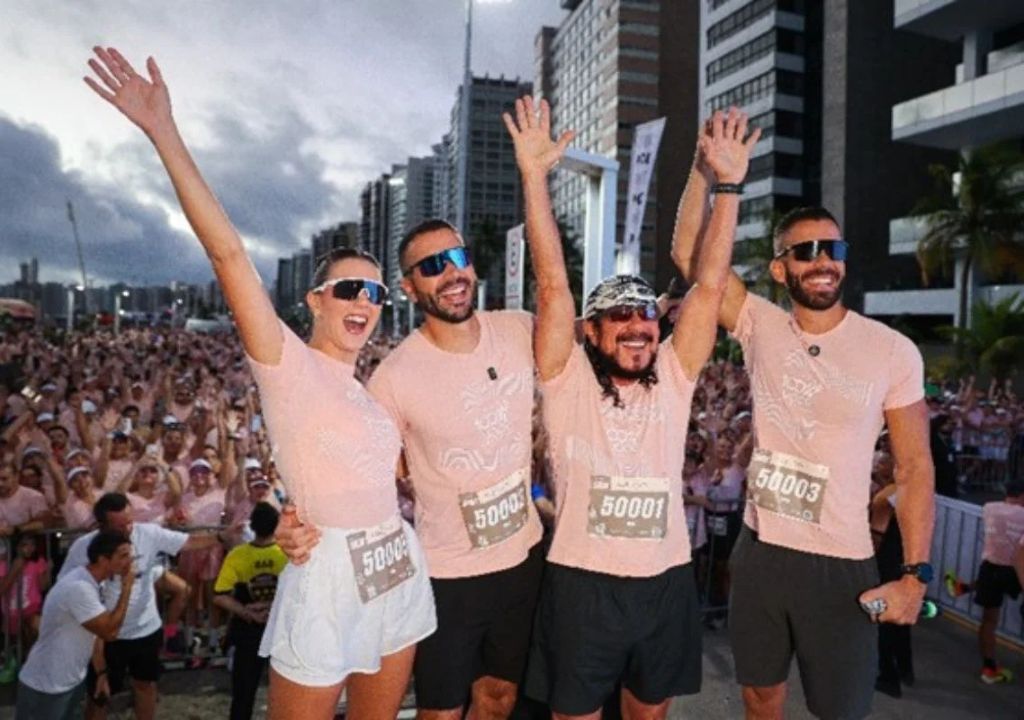 Bell Marques durante evento da Corrida 100% Você