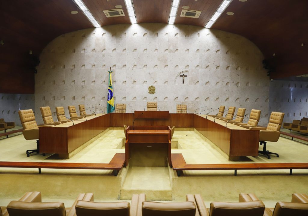 Plenário do STF durante julgamento sobre penduricalhos