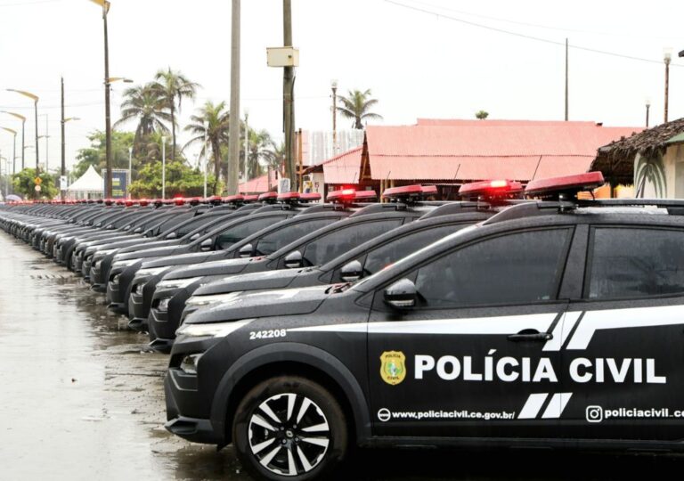 Ação da Polícia Civil do Ceará durante prisão por tráfico de drogas