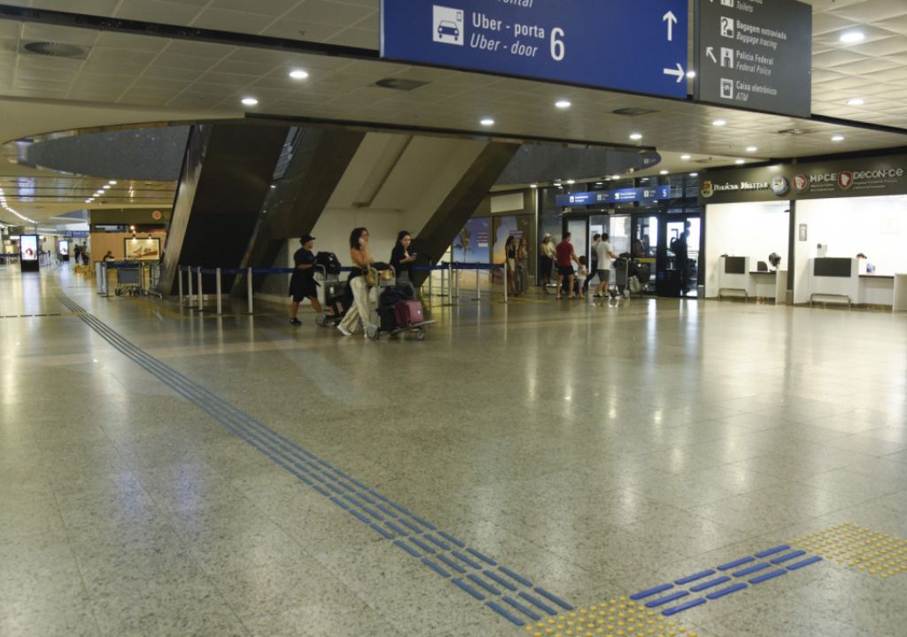 Área de desembarque do Aeroporto de Fortaleza administrado pela Fraport