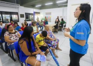 Ação de conscientização sobre autismo em equipamento público no Ceará