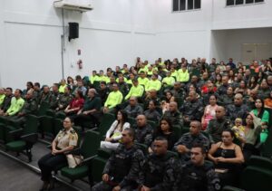 Policiais militares da PMCE durante curso de formação continuada no Ceará