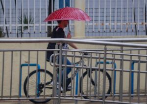 Chuva intensa no município de Acaraú durante a quadra chuvosa no Ceará