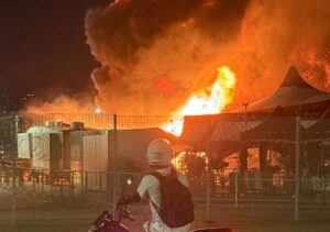 Incêndio atinge estrutura do circo de Tirullipa em Natal no Rio Grande do Norte