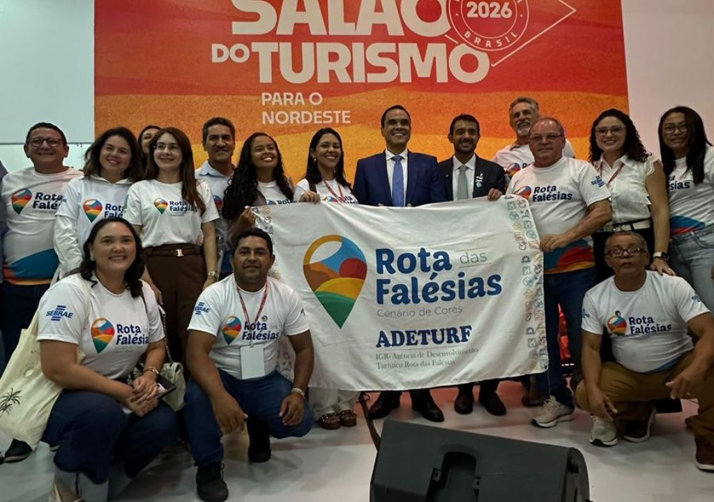 Representantes da Rota das Falésias durante participação no Salão do Turismo