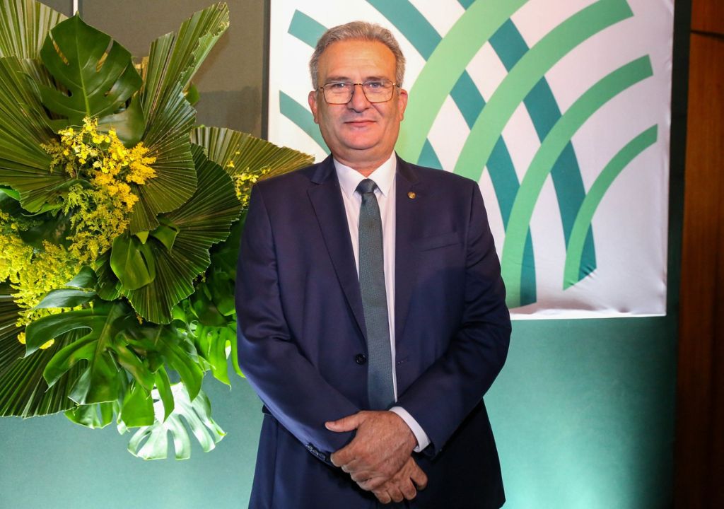 Empresário Amílcar Silveira durante evento do setor agropecuário no Ceará