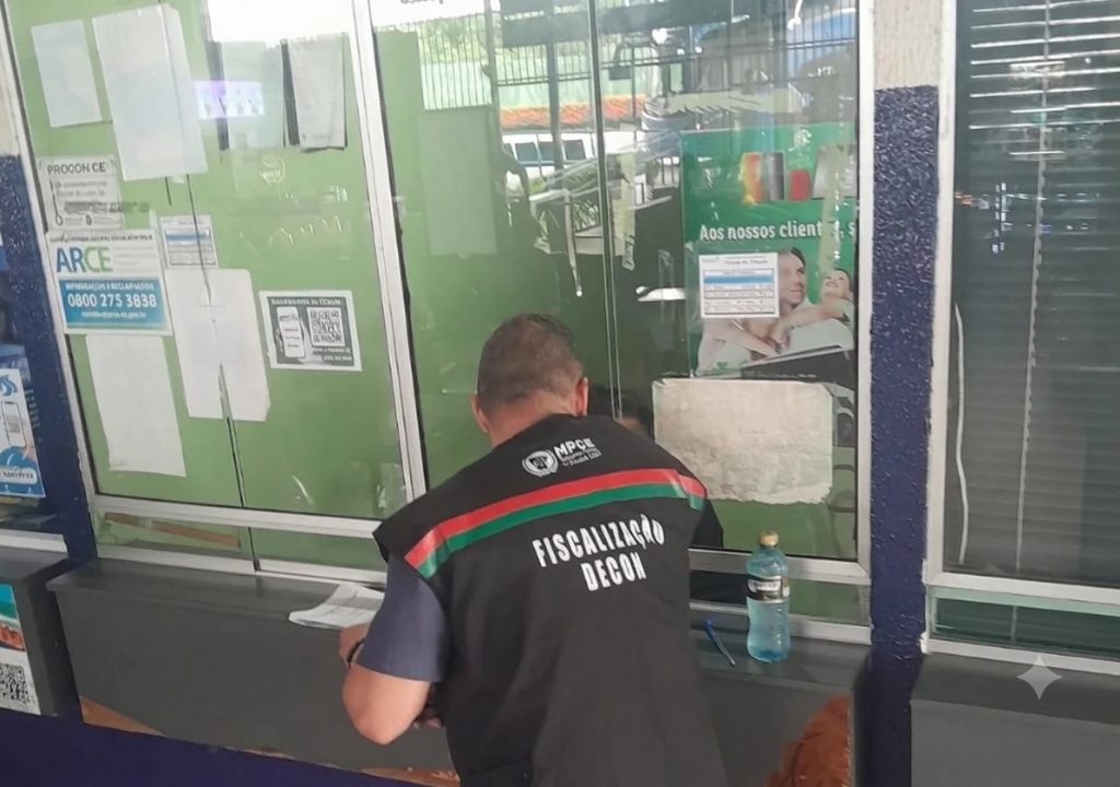 Fiscalização do Decon no Terminal Rodoviário de Messejana, em Fortaleza, que resultou em três autuações