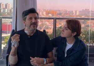 Lito Sousa e Mila Seidl durante tratamento contra doença rara